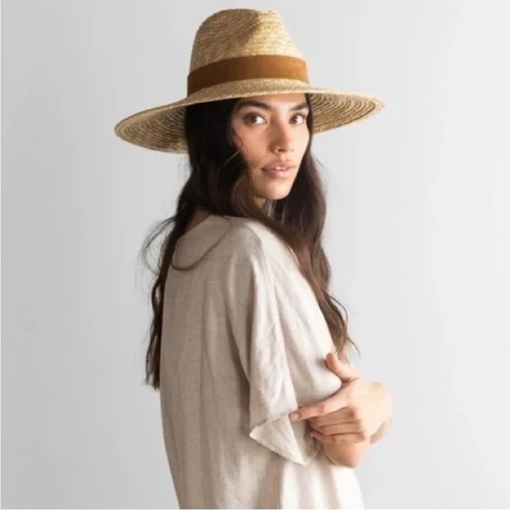 Gigi Pip Isla Straw hat with Suede Band - Picture 5 of 10